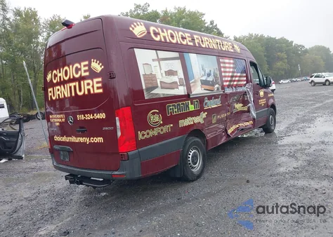 2024 Mercedes-Benz Sprinter 2500 High Roof 4-Cyl Diesel Ho from USA, damaged, VIN W1Y4NCHY4RT189919